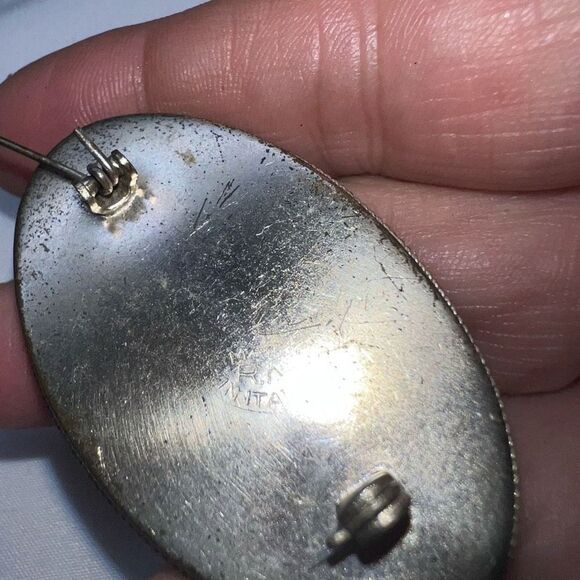 Vintage Micro Mosaic Brooch Made in Italy - Picture 10 of 13